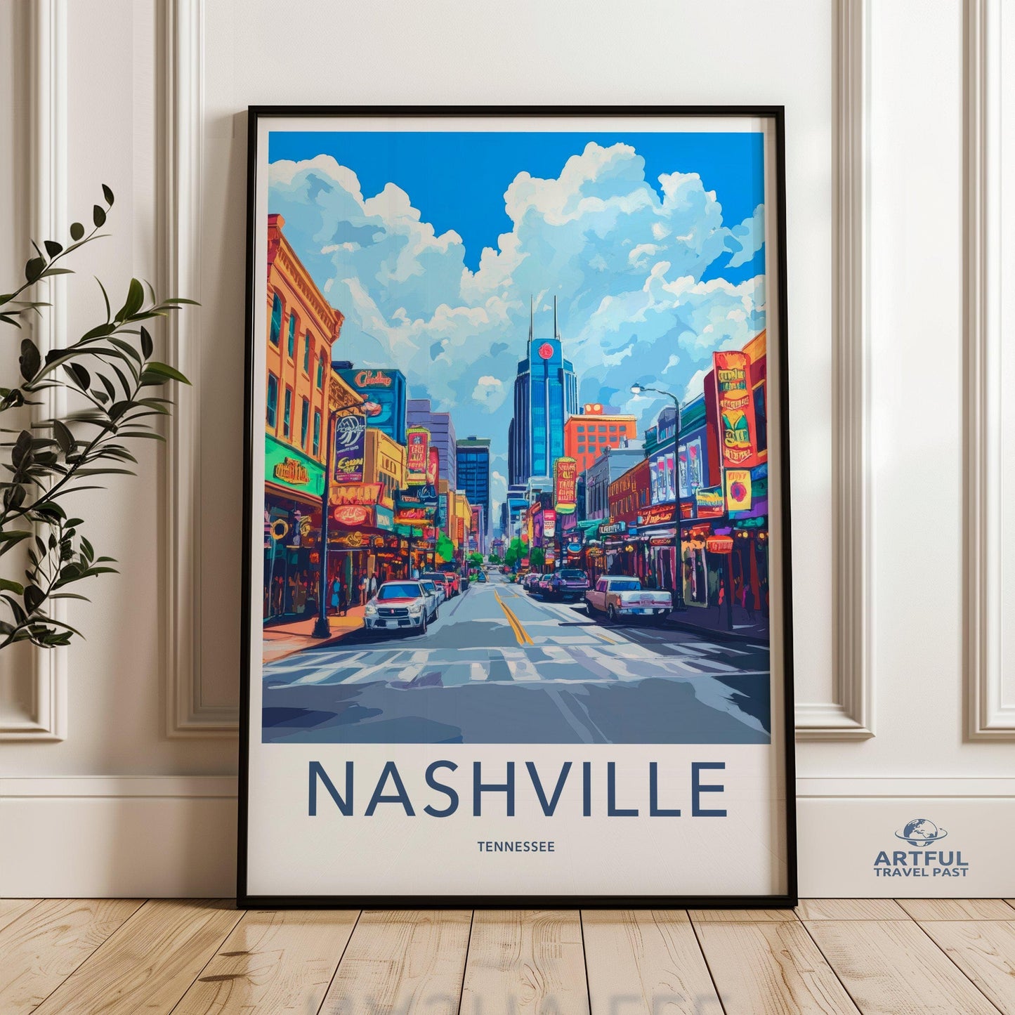 Nashville Poster - Tennessee Wall Art