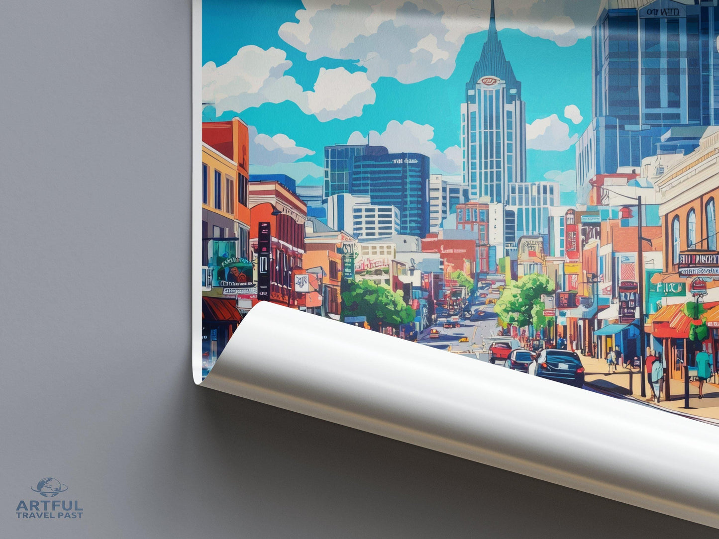 Nashville Poster | Tennessee Wall Art | America Decor