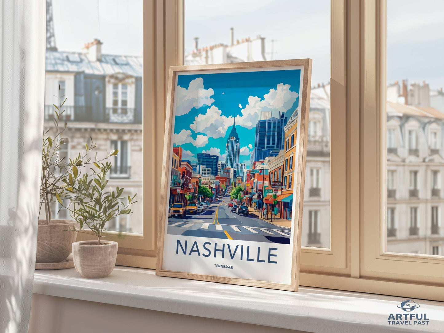 Nashville Poster | Tennessee Wall Art | America Decor