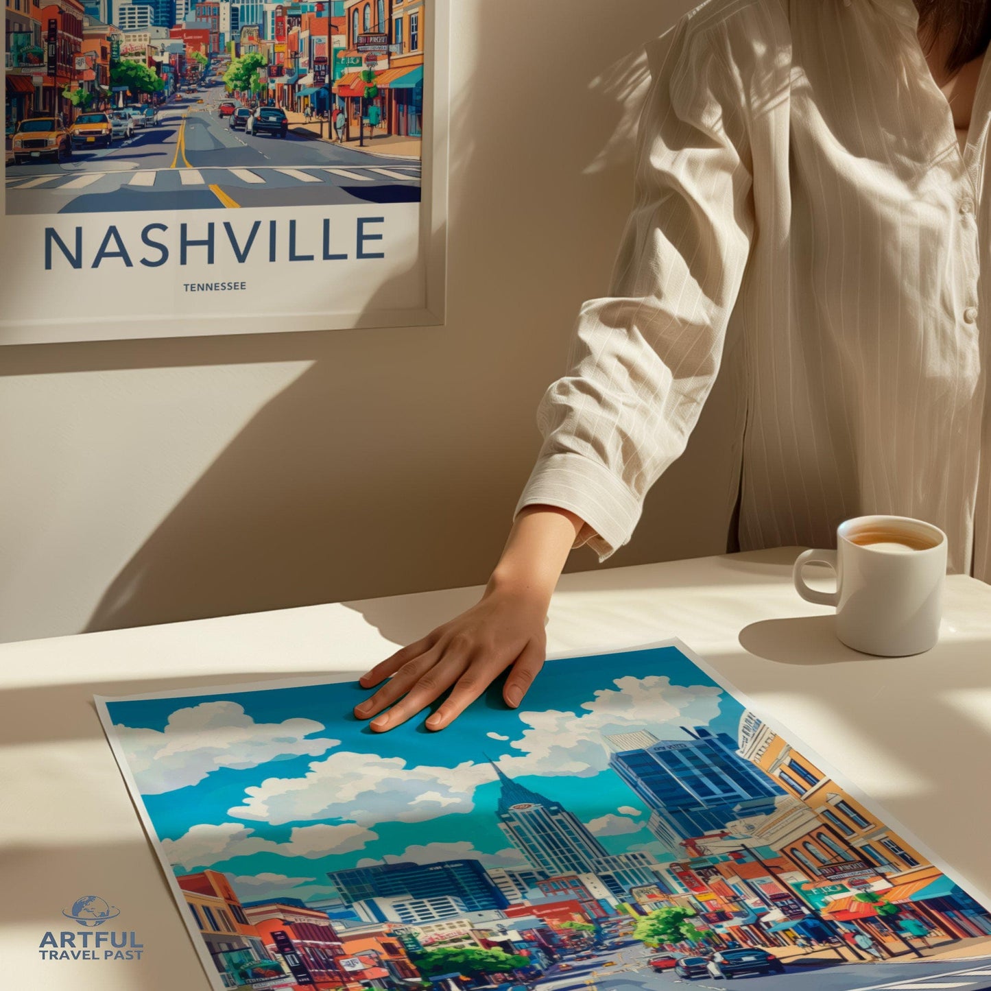 Nashville Poster | Tennessee Wall Art | America Decor
