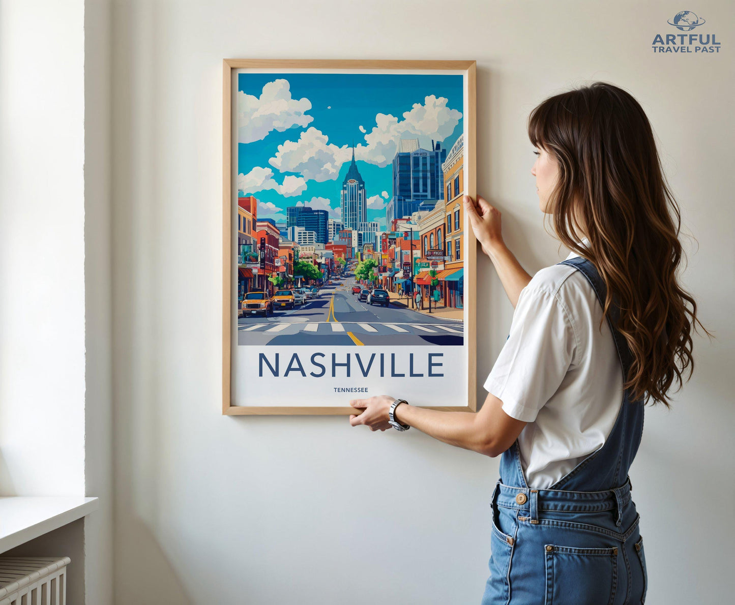 Nashville Poster | Tennessee Wall Art | America Decor