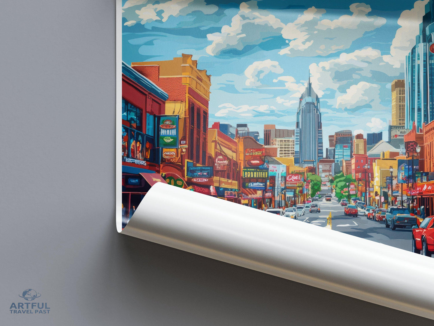 Nashville Poster | Tennessee Wall Art | America Decor