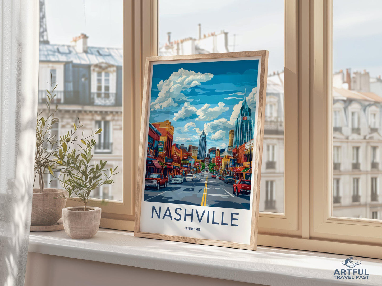 Nashville Poster | Tennessee Wall Art | America Decor