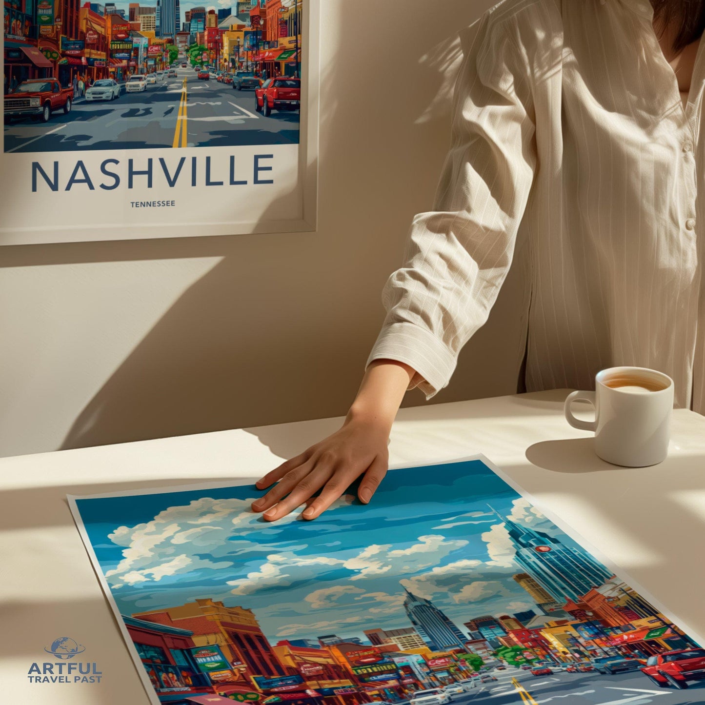 Nashville Poster | Tennessee Wall Art | America Decor
