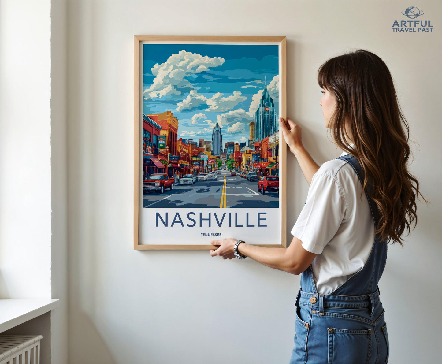 Nashville Poster | Tennessee Wall Art | America Decor