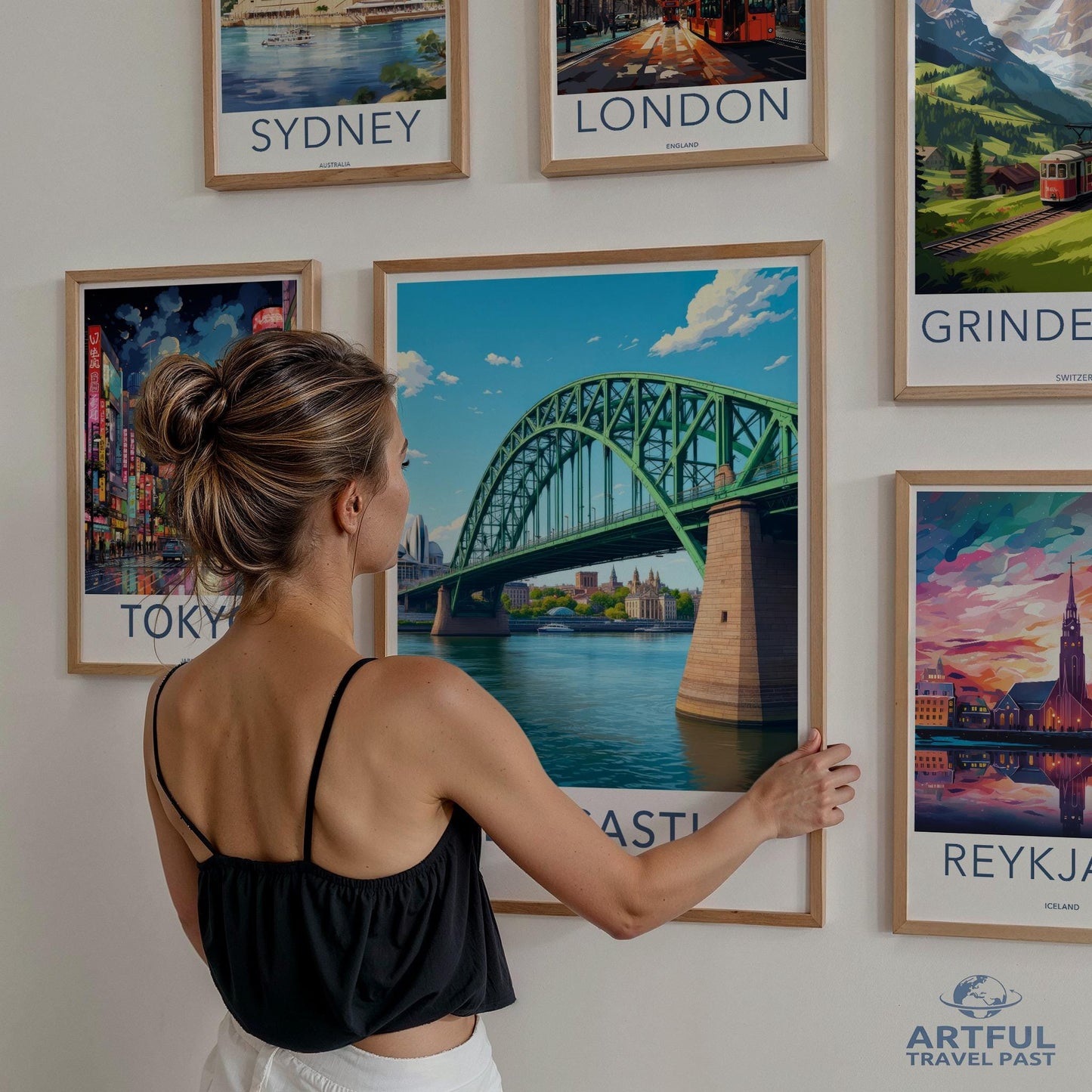 Newcastle Poster - England Wall Art