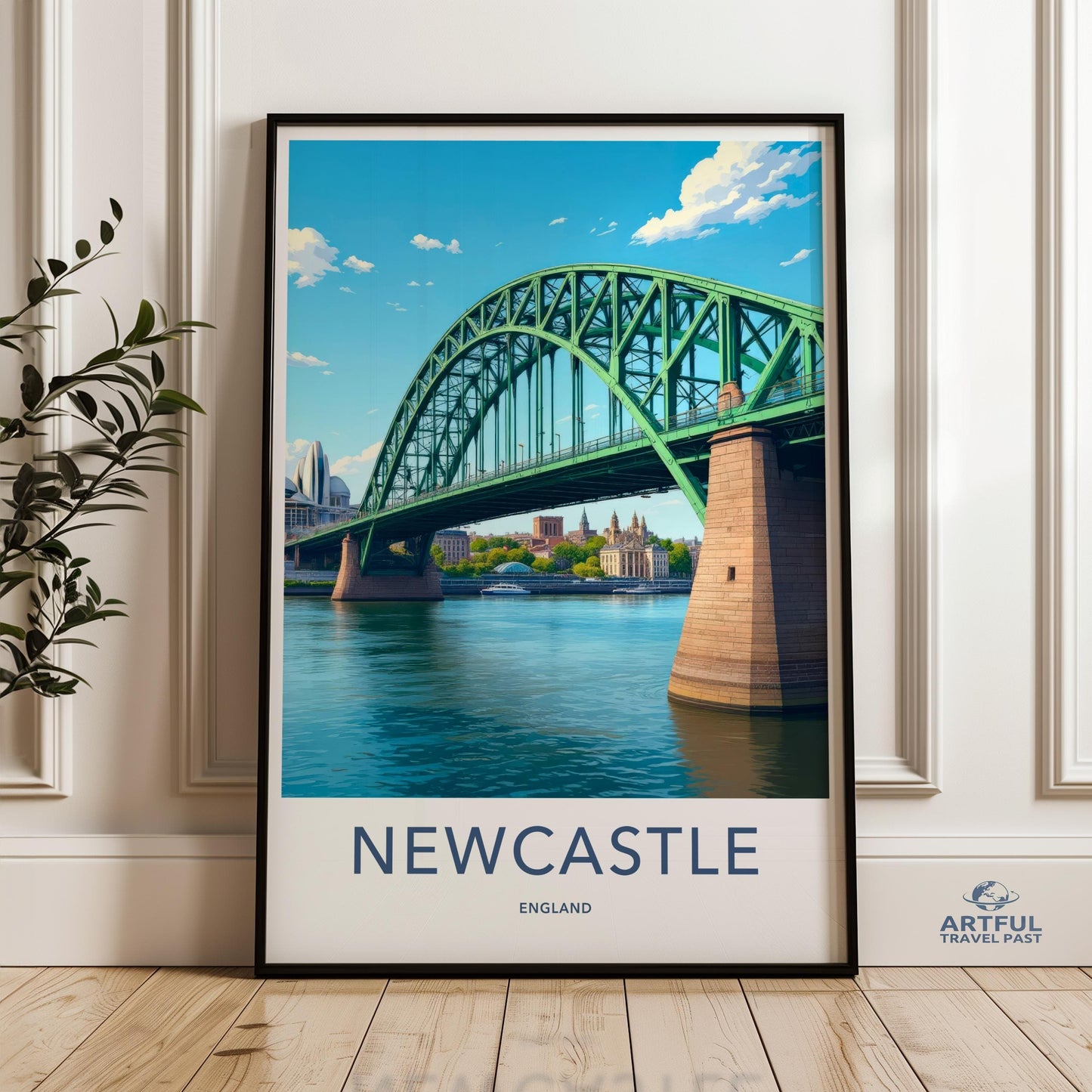 Newcastle Poster - England Wall Art