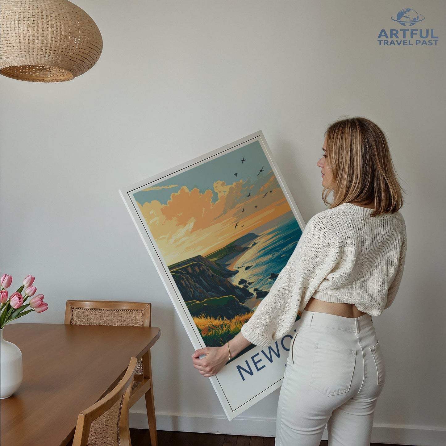 Newquay Poster | Cornwall Wall Art | England Decor