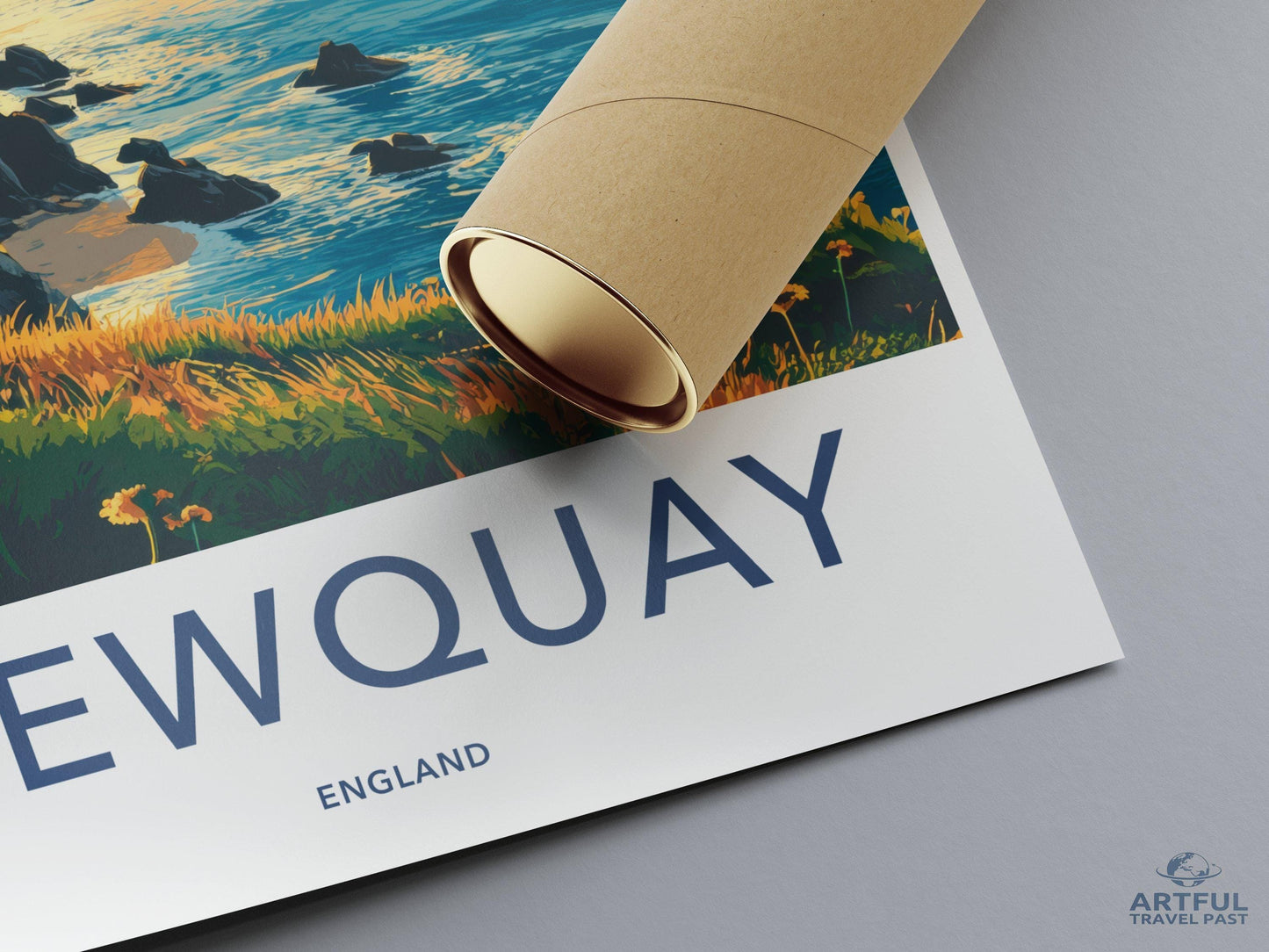 Newquay Poster | Cornwall Wall Art | England Decor