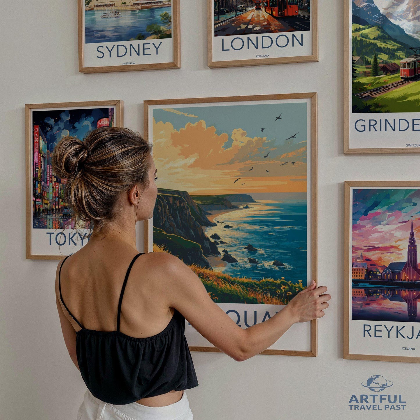 Newquay Poster | Cornwall Wall Art | England Decor