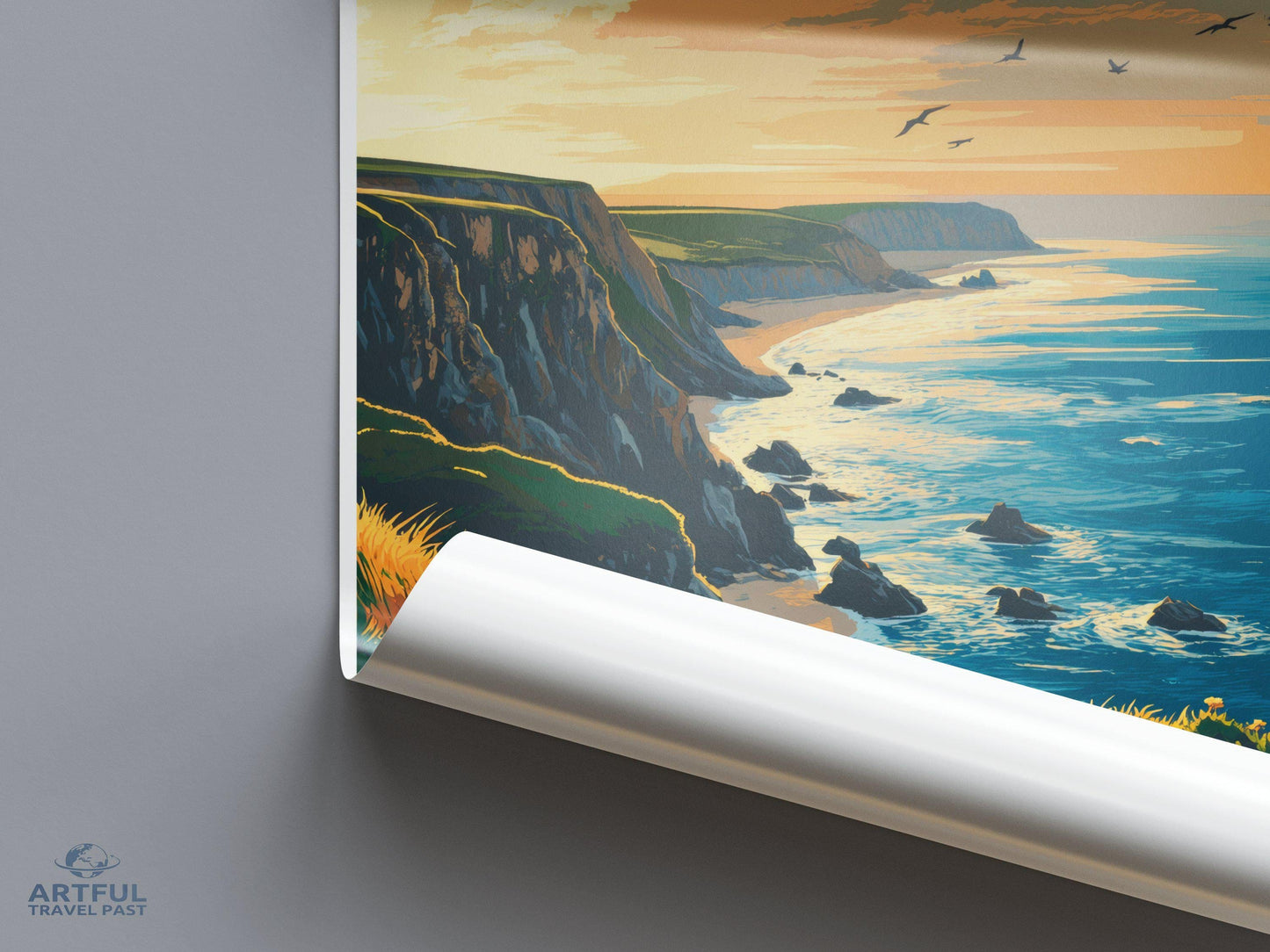 Newquay Poster | Cornwall Wall Art | England Decor