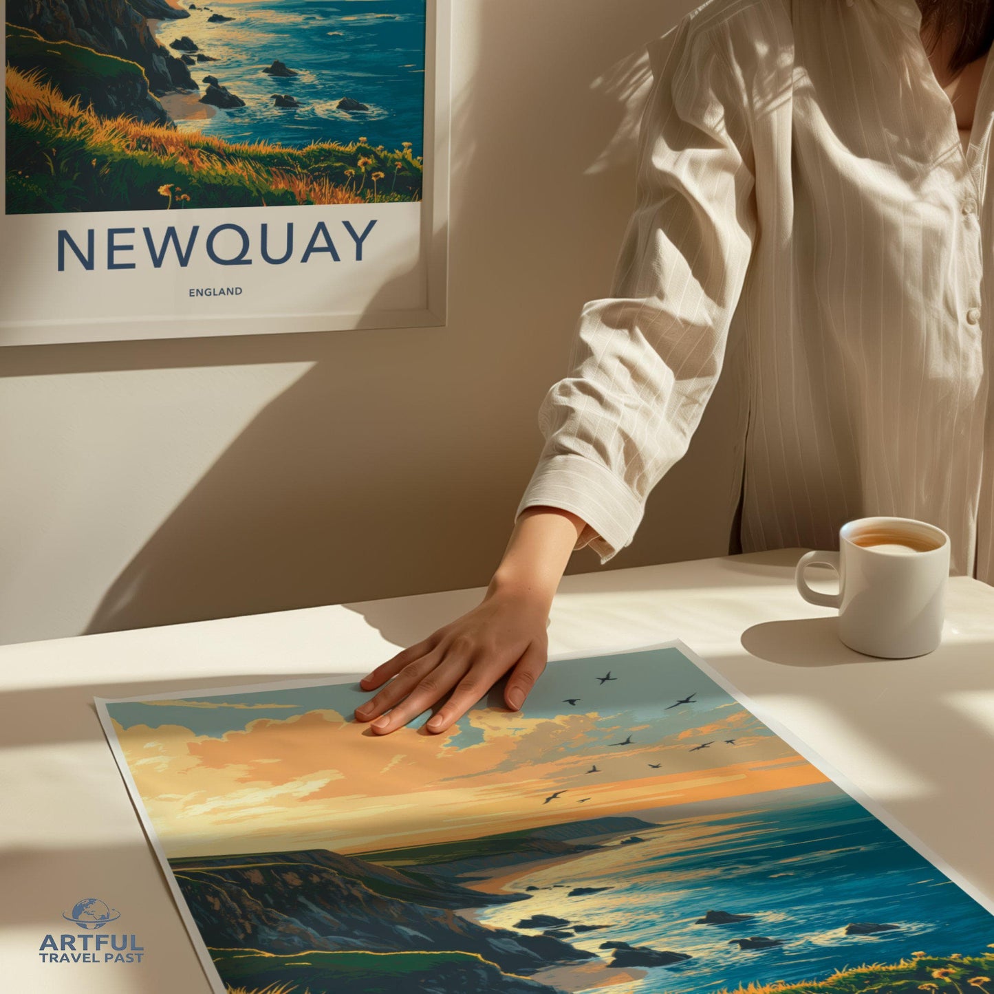 Newquay Poster | Cornwall Wall Art | England Decor
