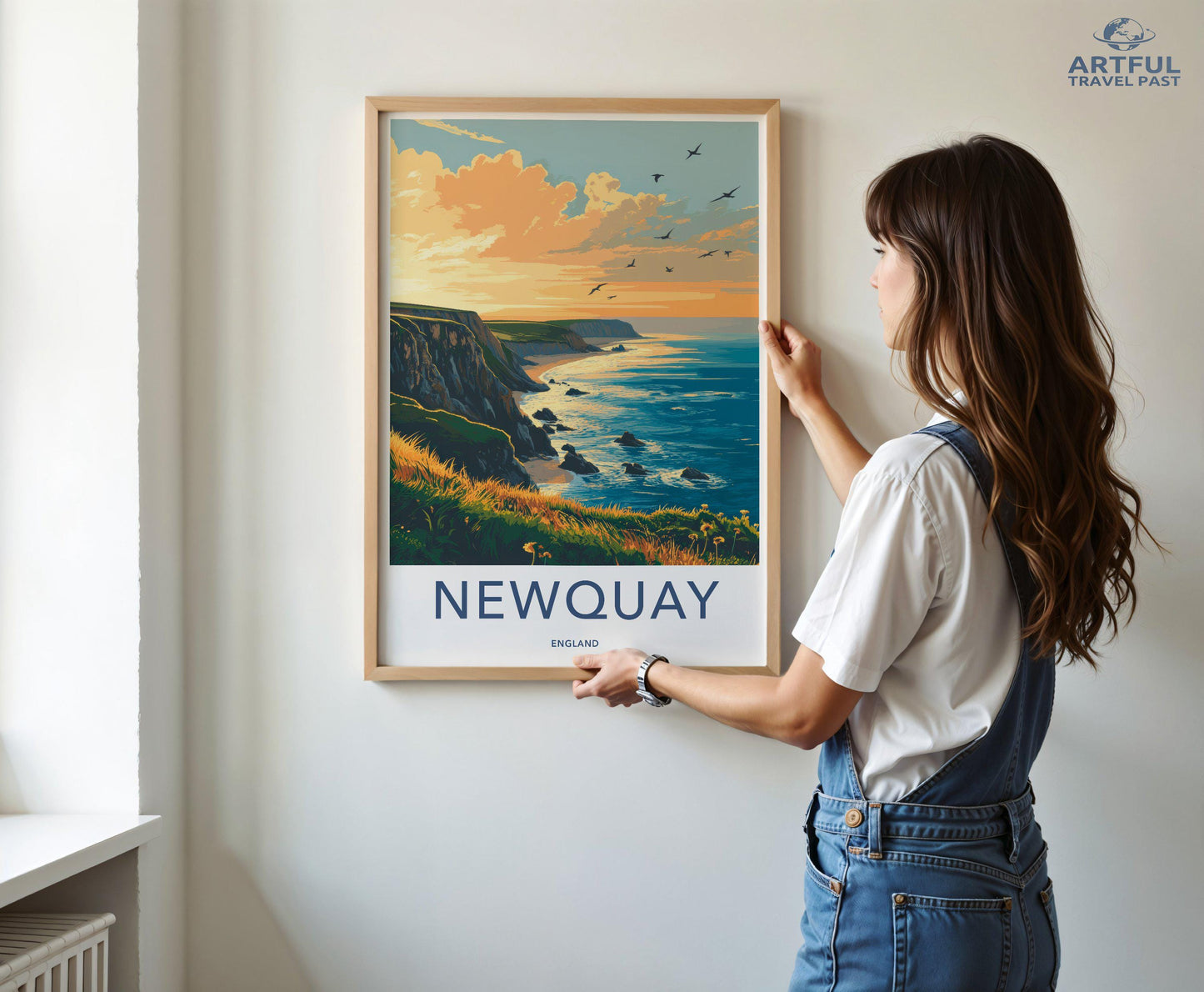 Newquay Poster | Cornwall Wall Art | England Decor