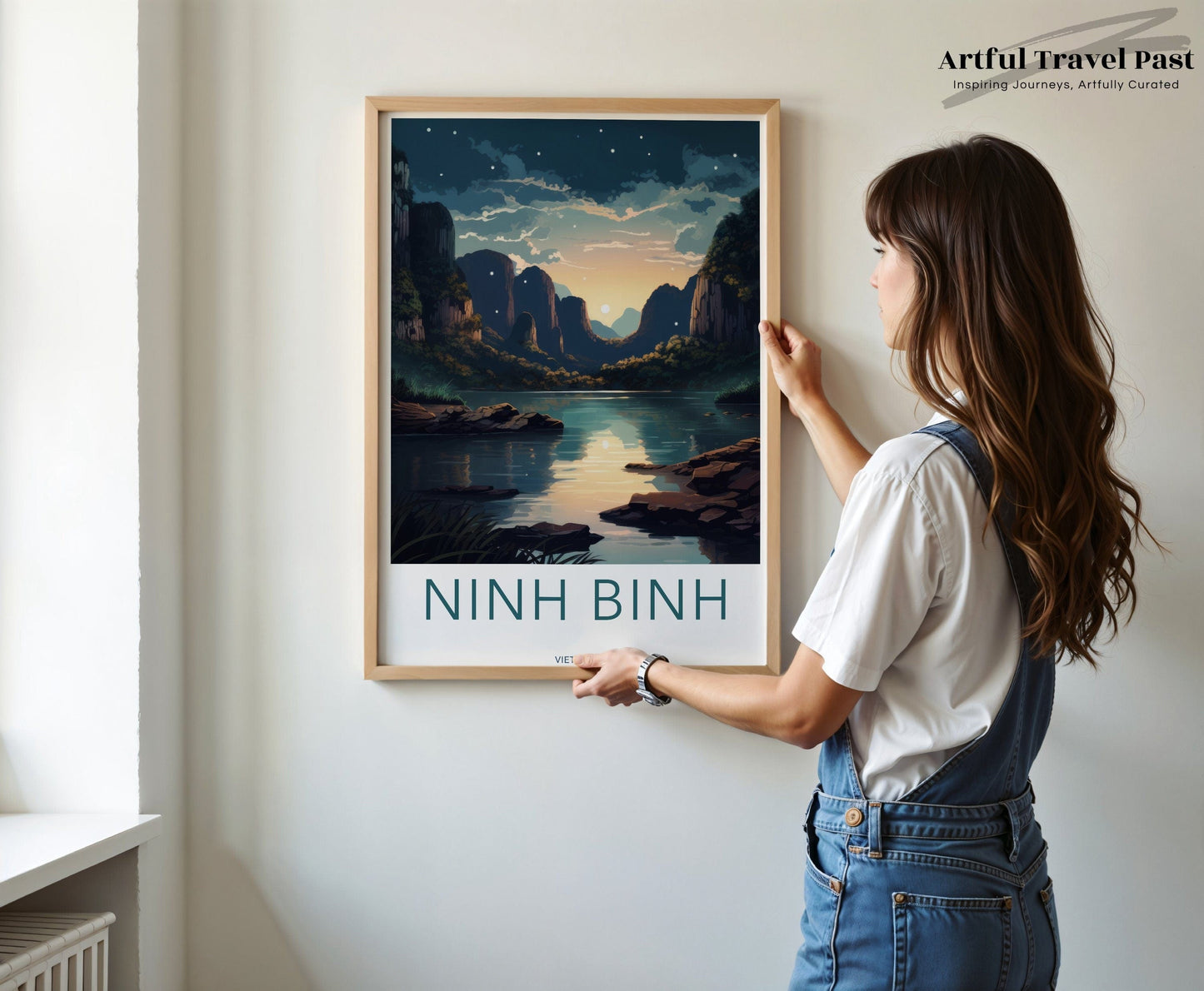 Ninh Binh Poster | Vietnam Wall Art | Asia Decor