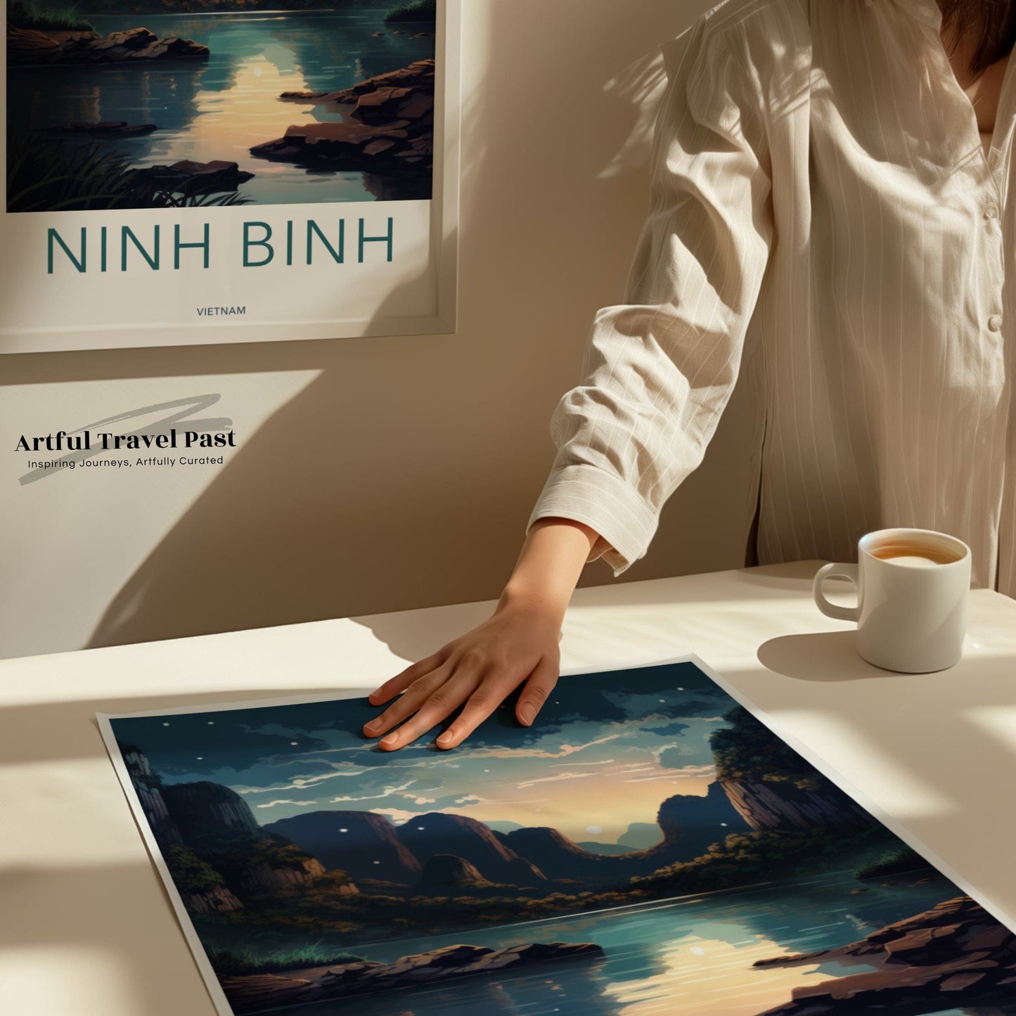 Ninh Binh Poster | Vietnam Wall Art | Asia Decor