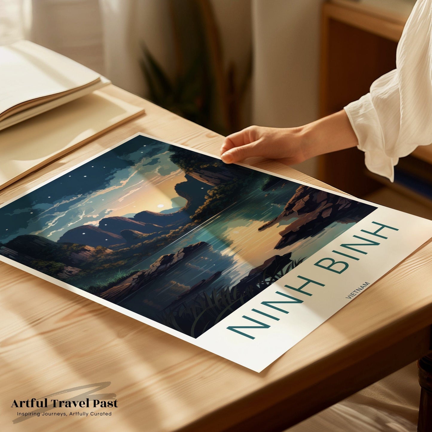 Ninh Binh Poster | Vietnam Wall Art | Asia Decor