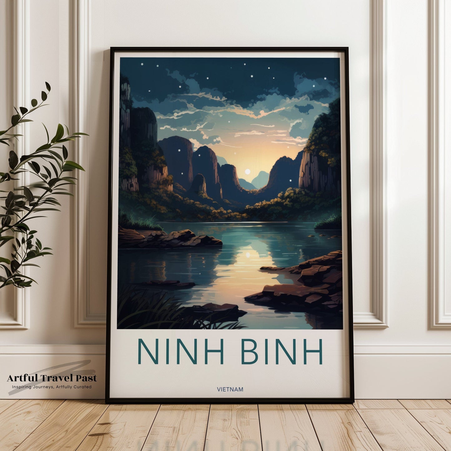 Ninh Binh Poster | Vietnam Wall Art | Asia Decor