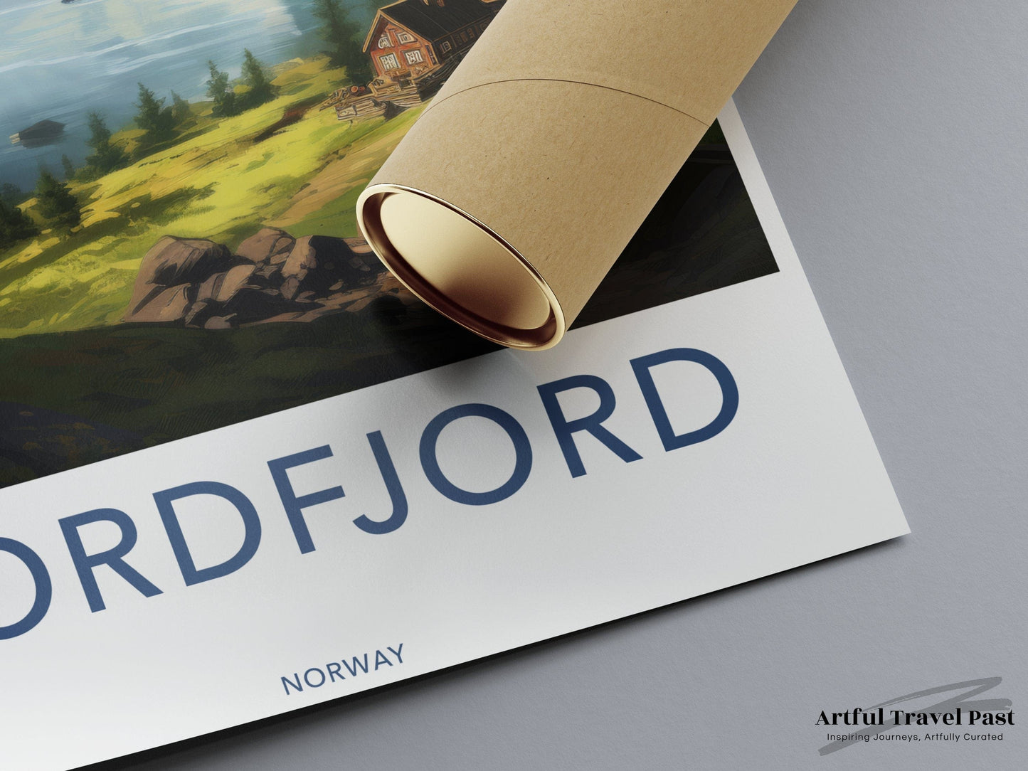 Nordfjord Poster | Tranquil Nordic Landscape | Norway Wall Art