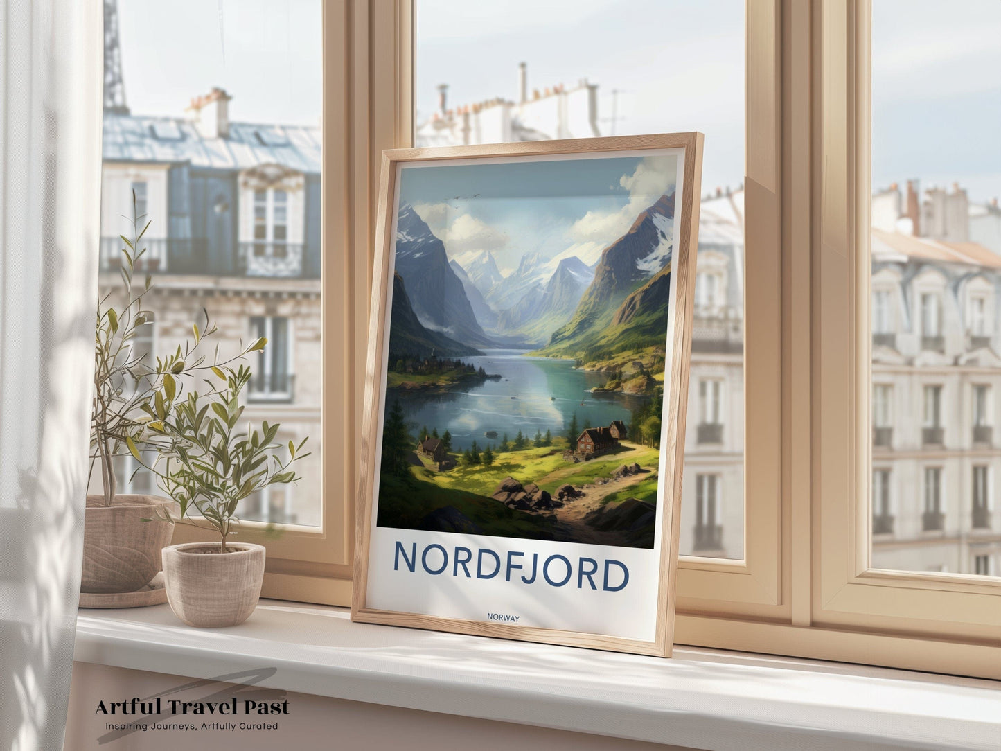Nordfjord Poster | Tranquil Nordic Landscape | Norway Wall Art