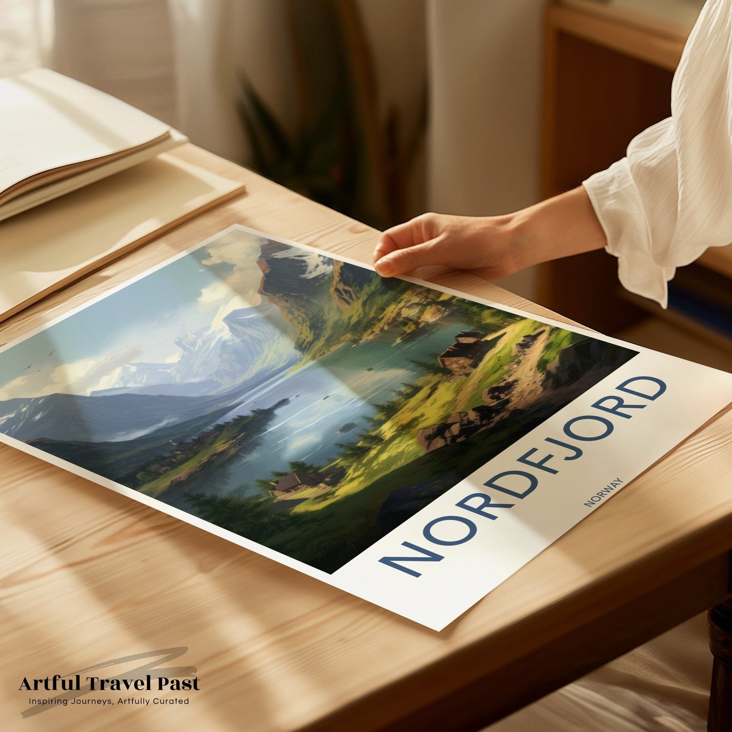 Nordfjord Poster | Tranquil Nordic Landscape | Norway Wall Art