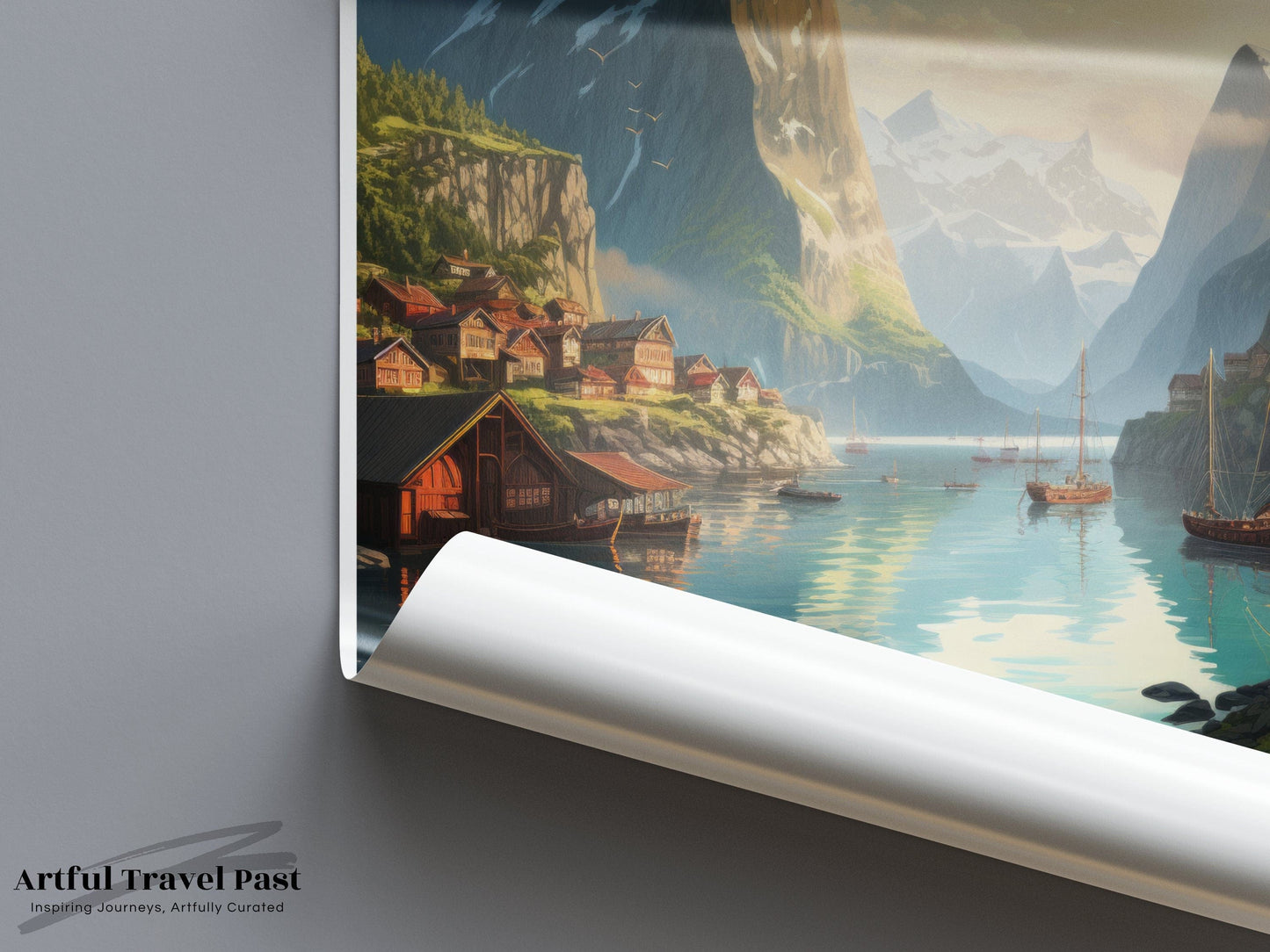 Norway Fjords Poster | Nordic Nature | Norway Wall Art