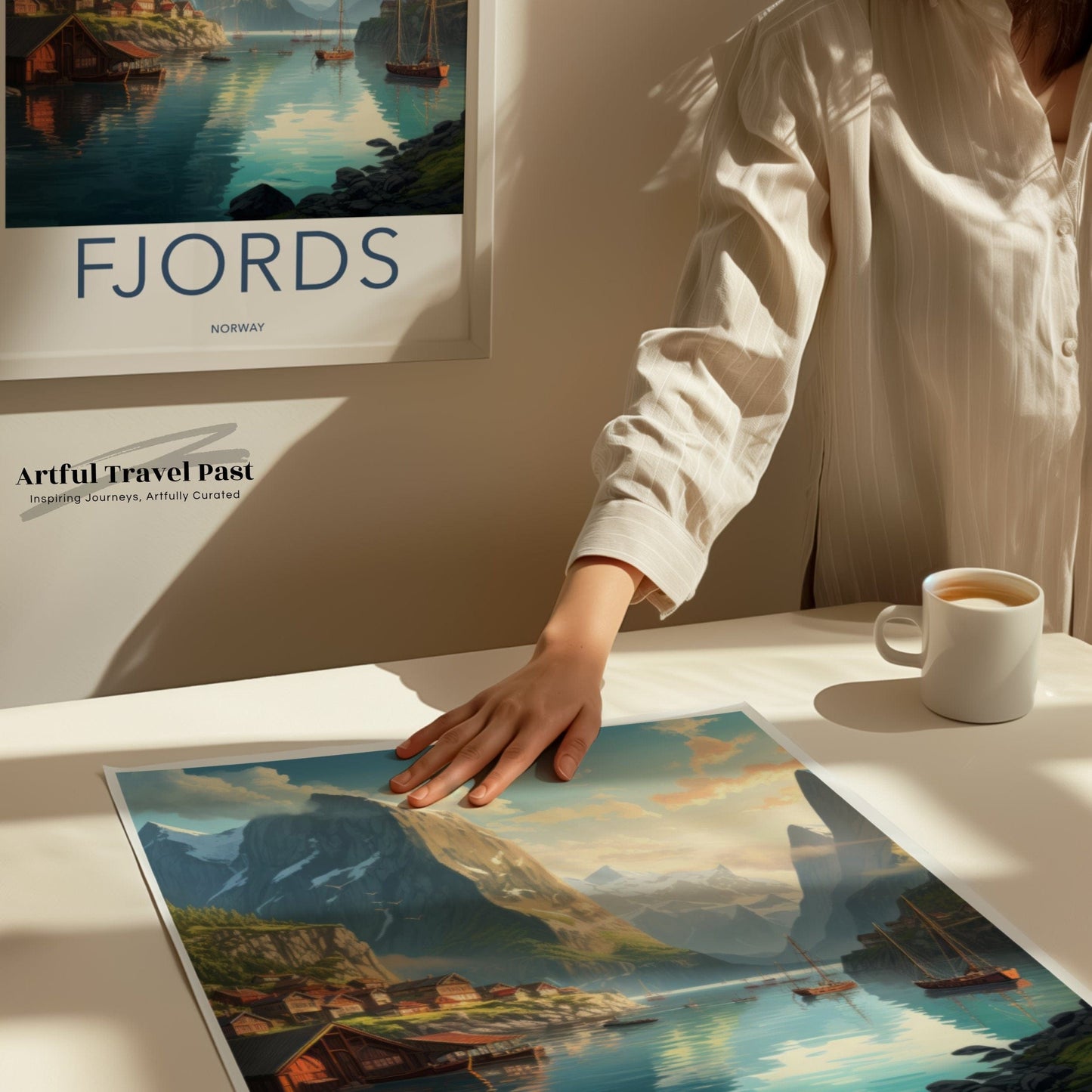 Norway Fjords Poster | Nordic Nature | Norway Wall Art