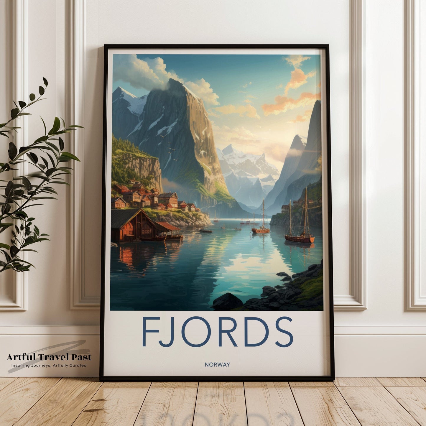 Norway Fjords Poster | Nordic Nature | Norway Wall Art