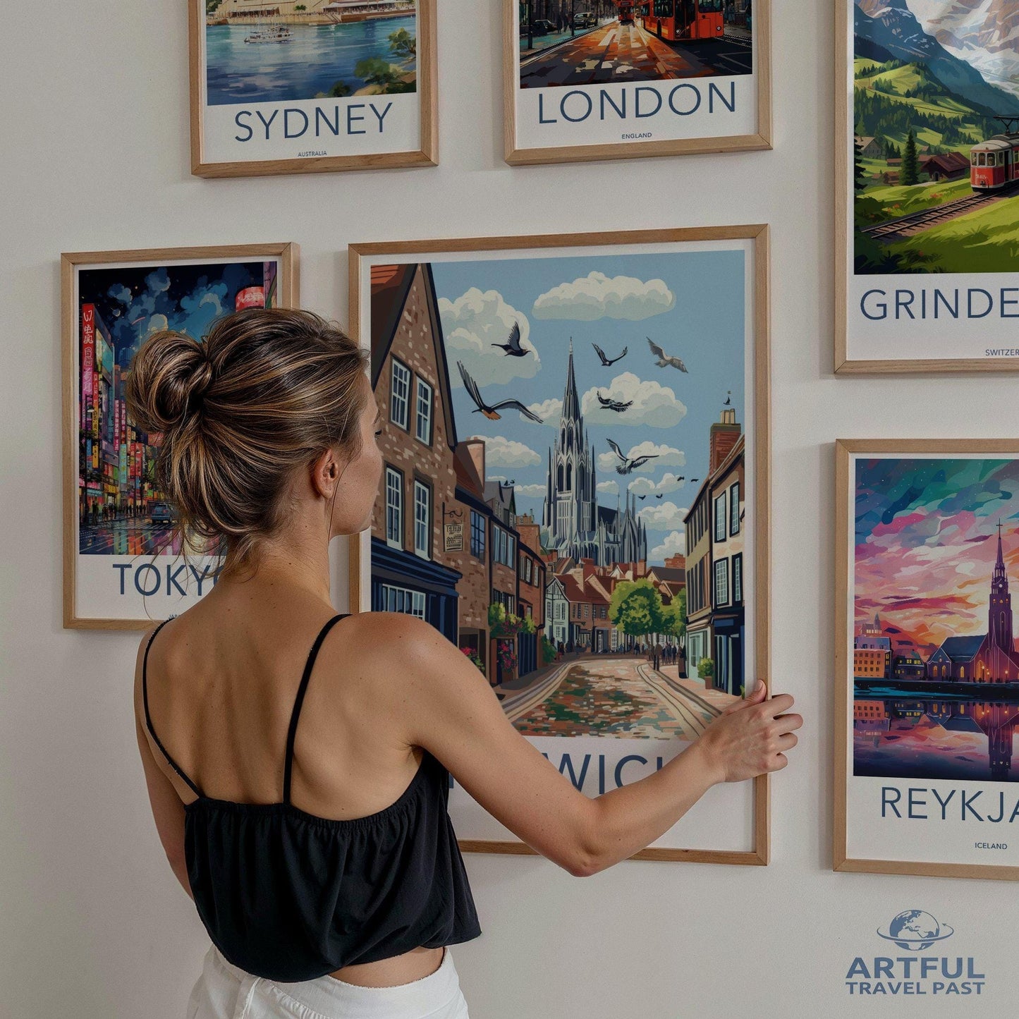 Norwich Poster | England Wall Art | UK Decor