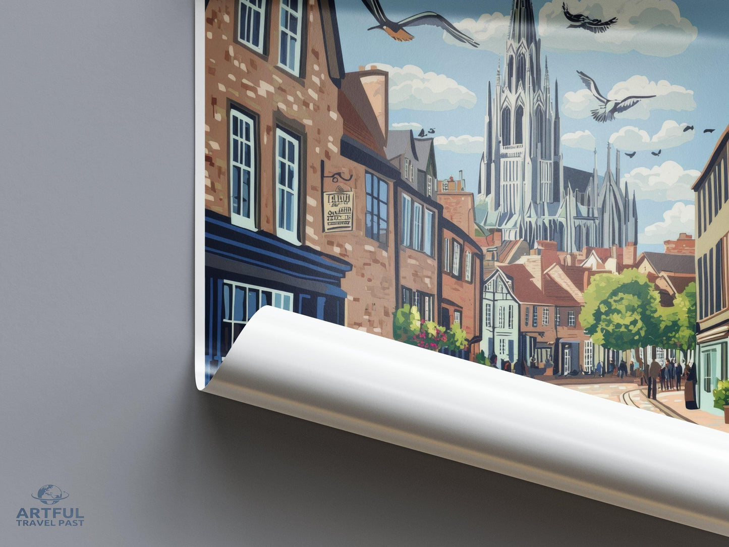Norwich Poster | England Wall Art | UK Decor