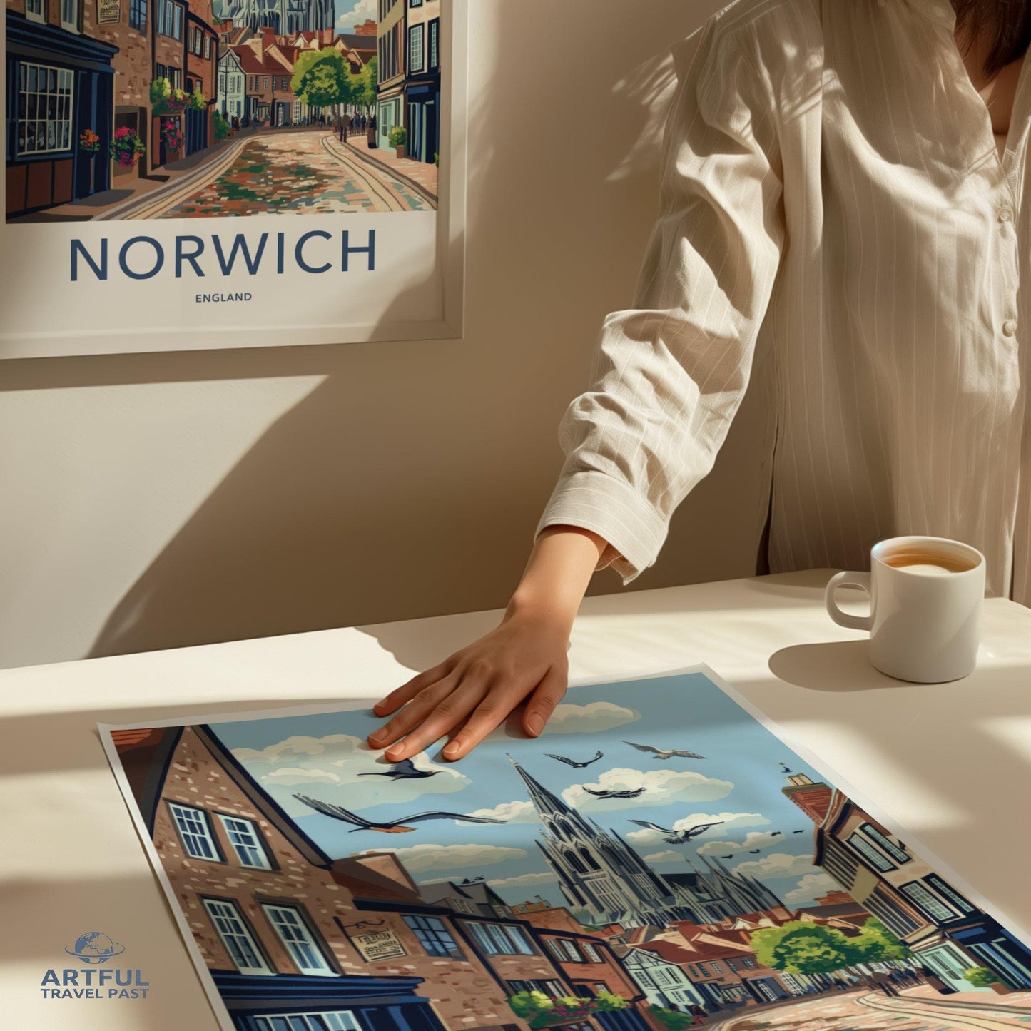 Norwich Poster | England Wall Art | UK Decor
