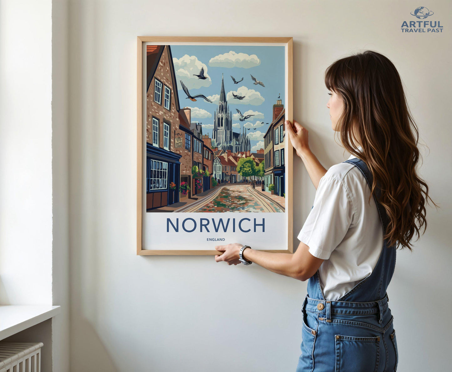Norwich Poster | England Wall Art | UK Decor