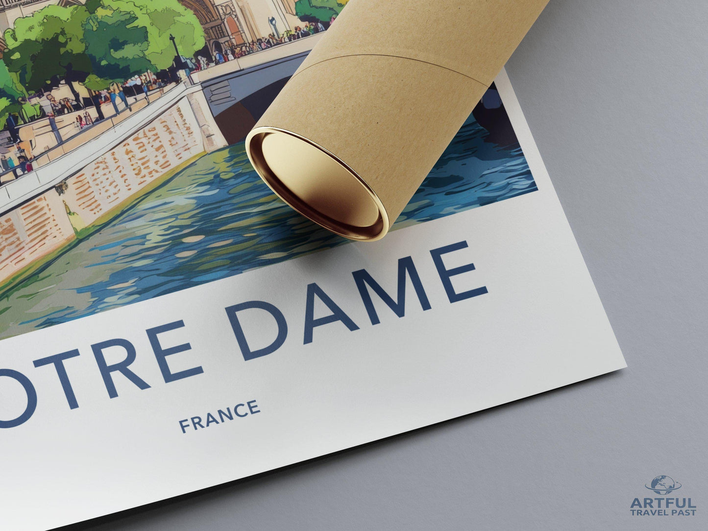 Notre Dame Cathedral Poster | France Wall Art | Europe Decor