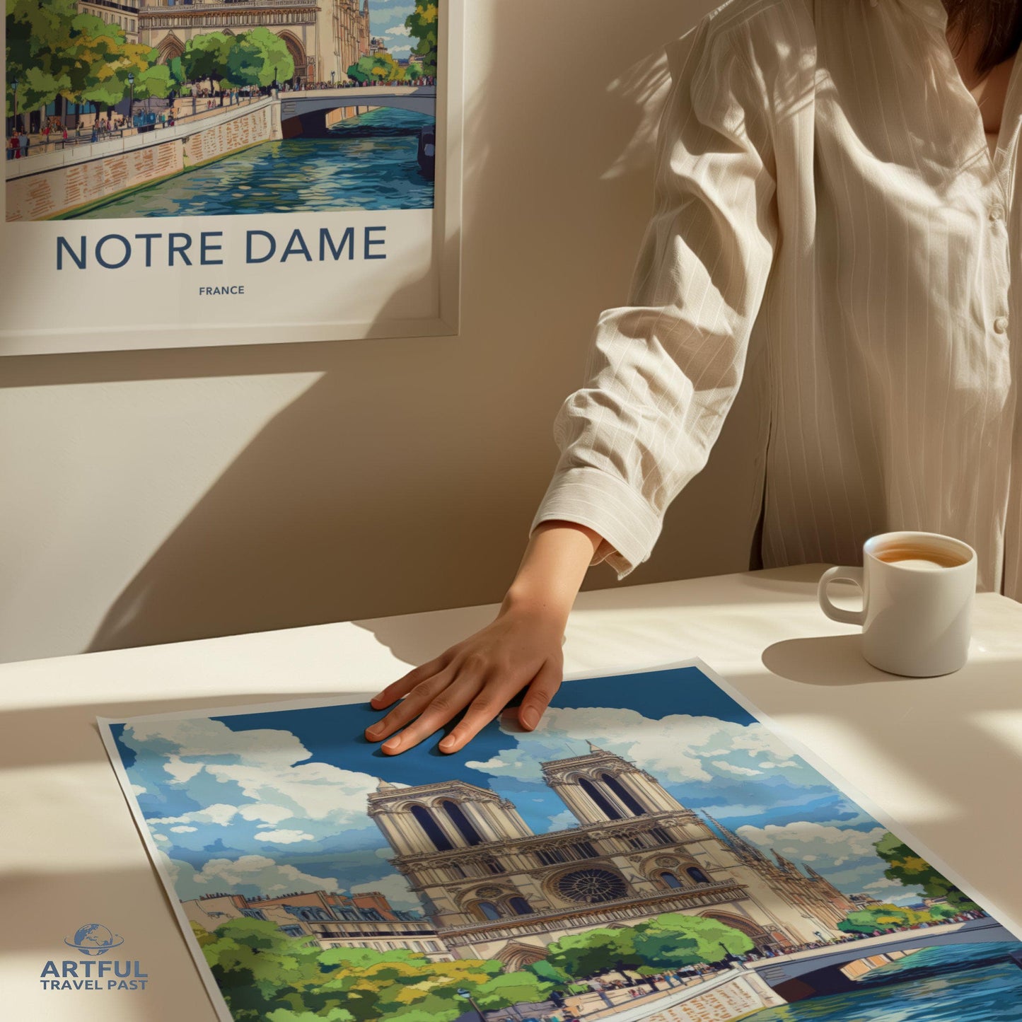 Notre Dame Cathedral Poster | France Wall Art | Europe Decor