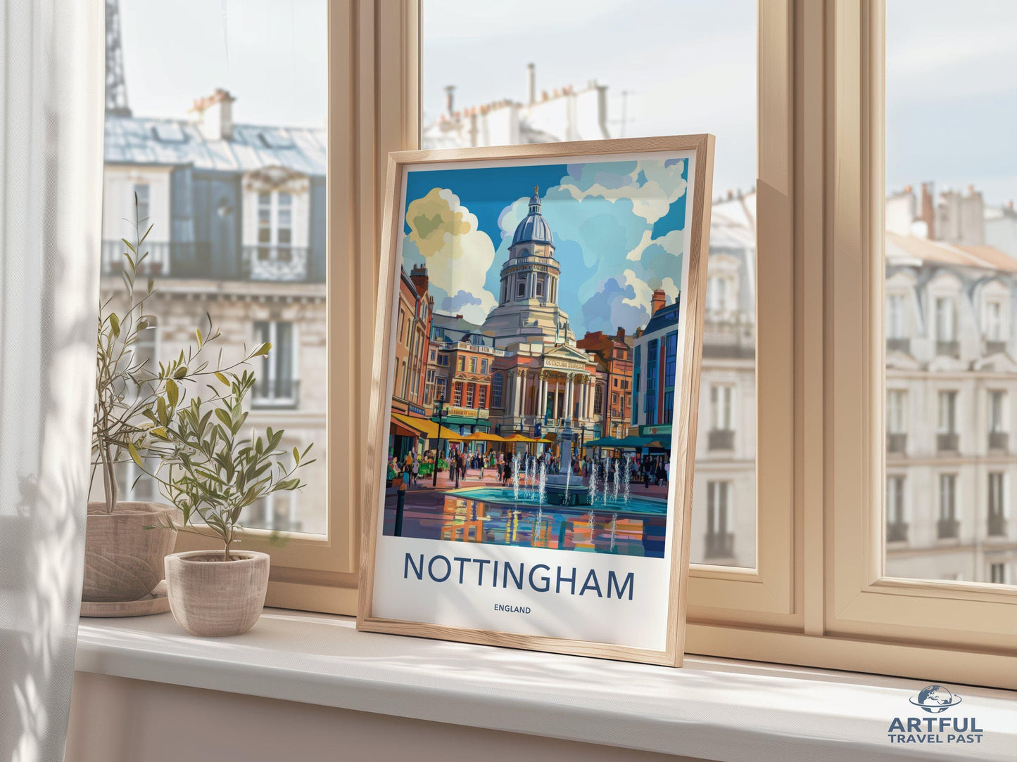 Nottingham Poster - England Wall Art