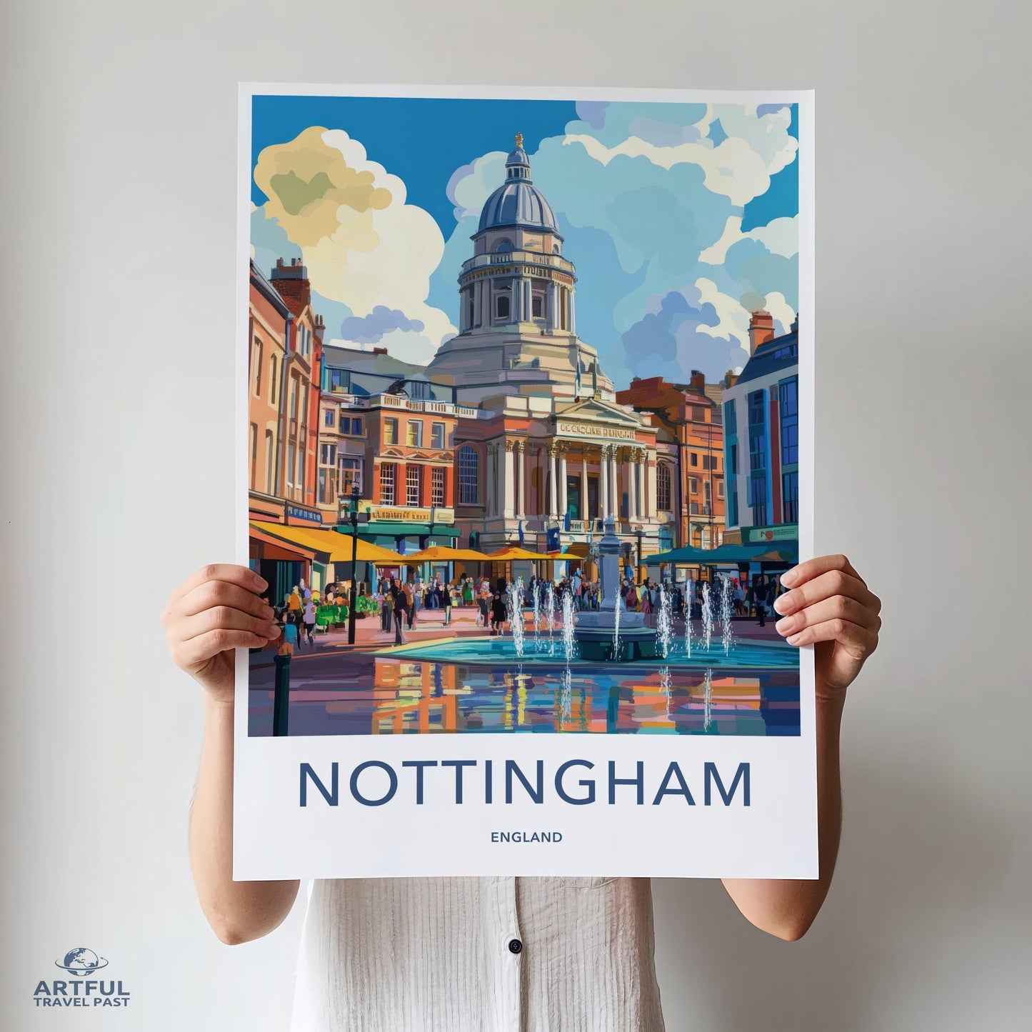 Nottingham Poster - England Wall Art