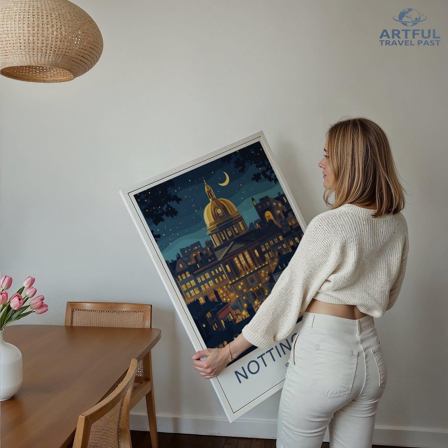 Nottingham Poster | England Wall Art | UK Decor