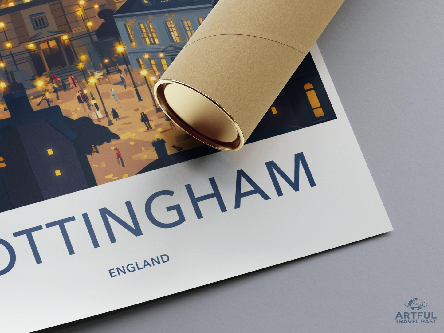 Nottingham Poster | England Wall Art | UK Decor