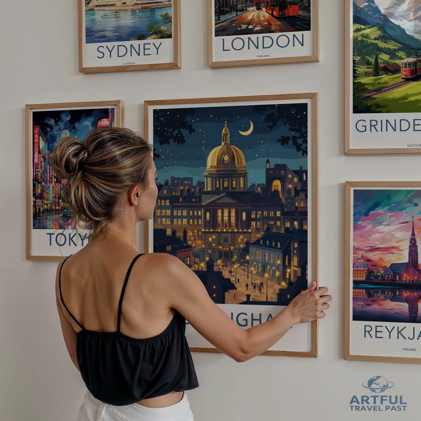 Nottingham Poster | England Wall Art | UK Decor