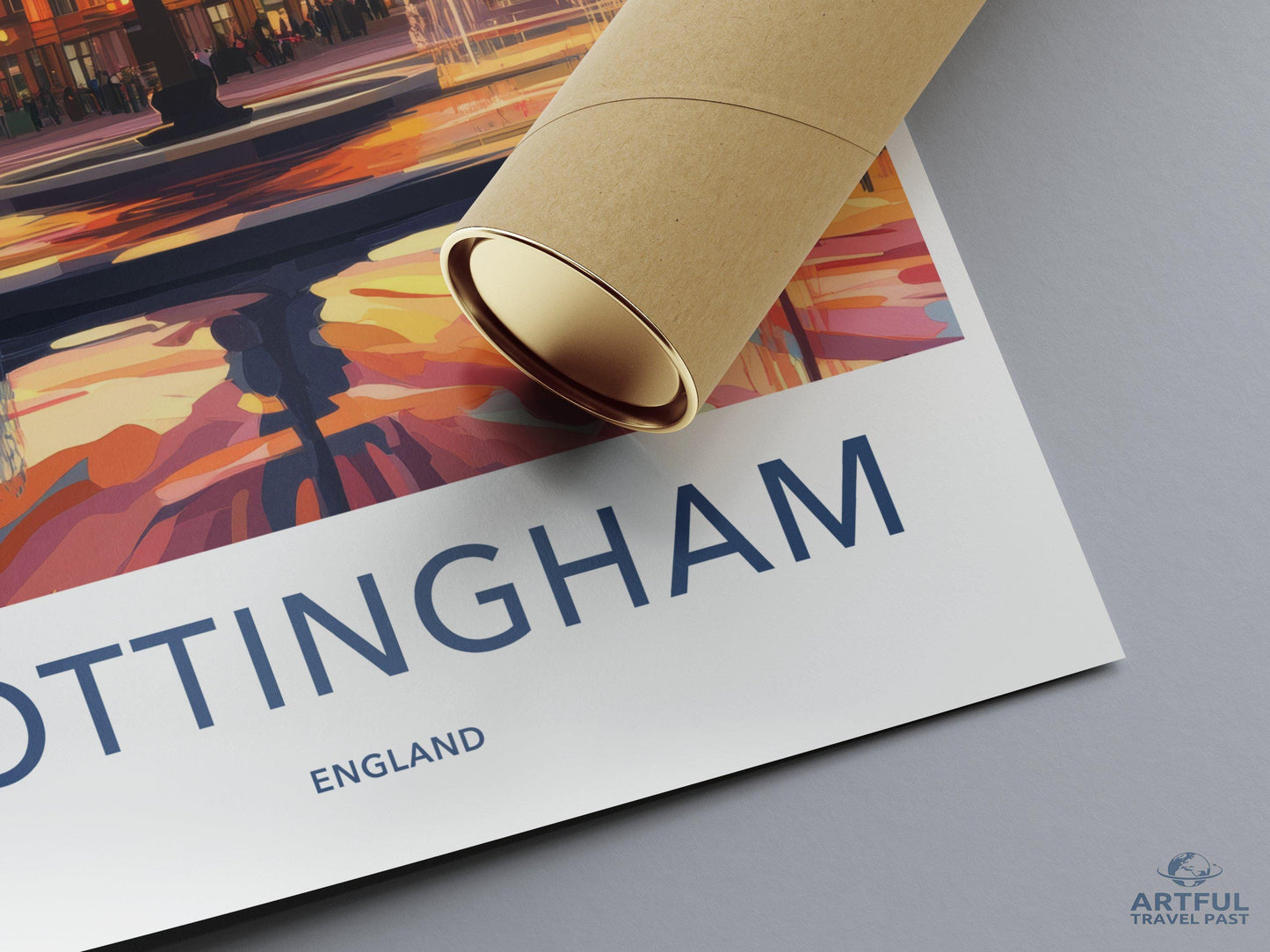 Nottingham Poster | England Wall Art | UK Decor