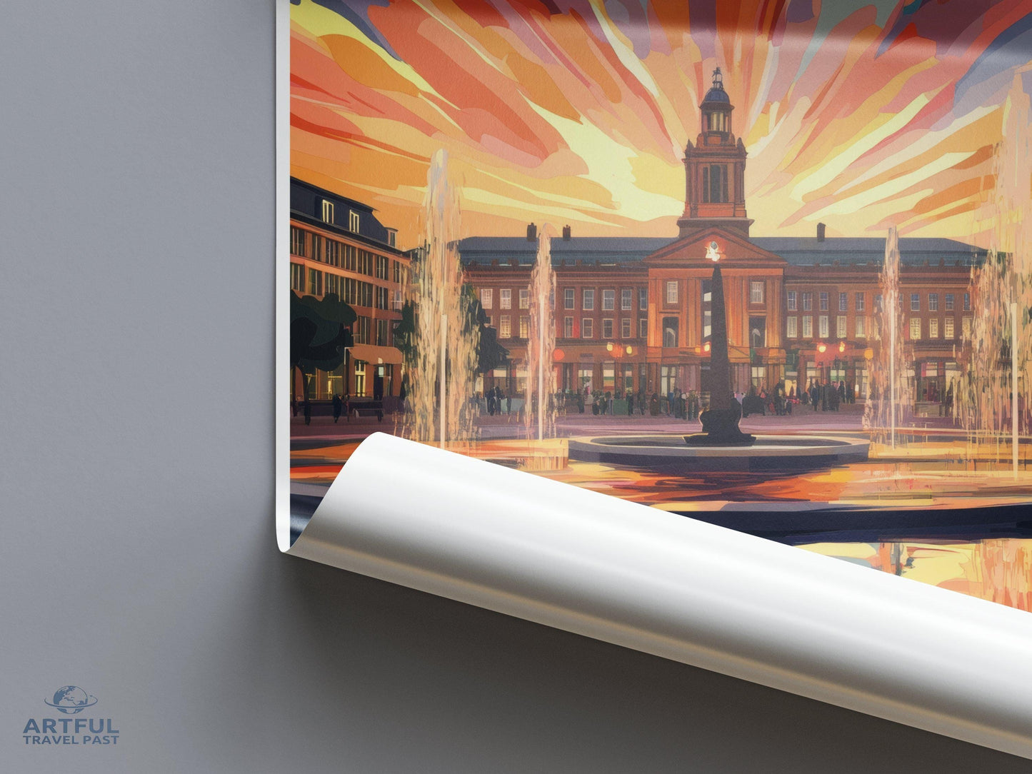 Nottingham Poster | England Wall Art | UK Decor