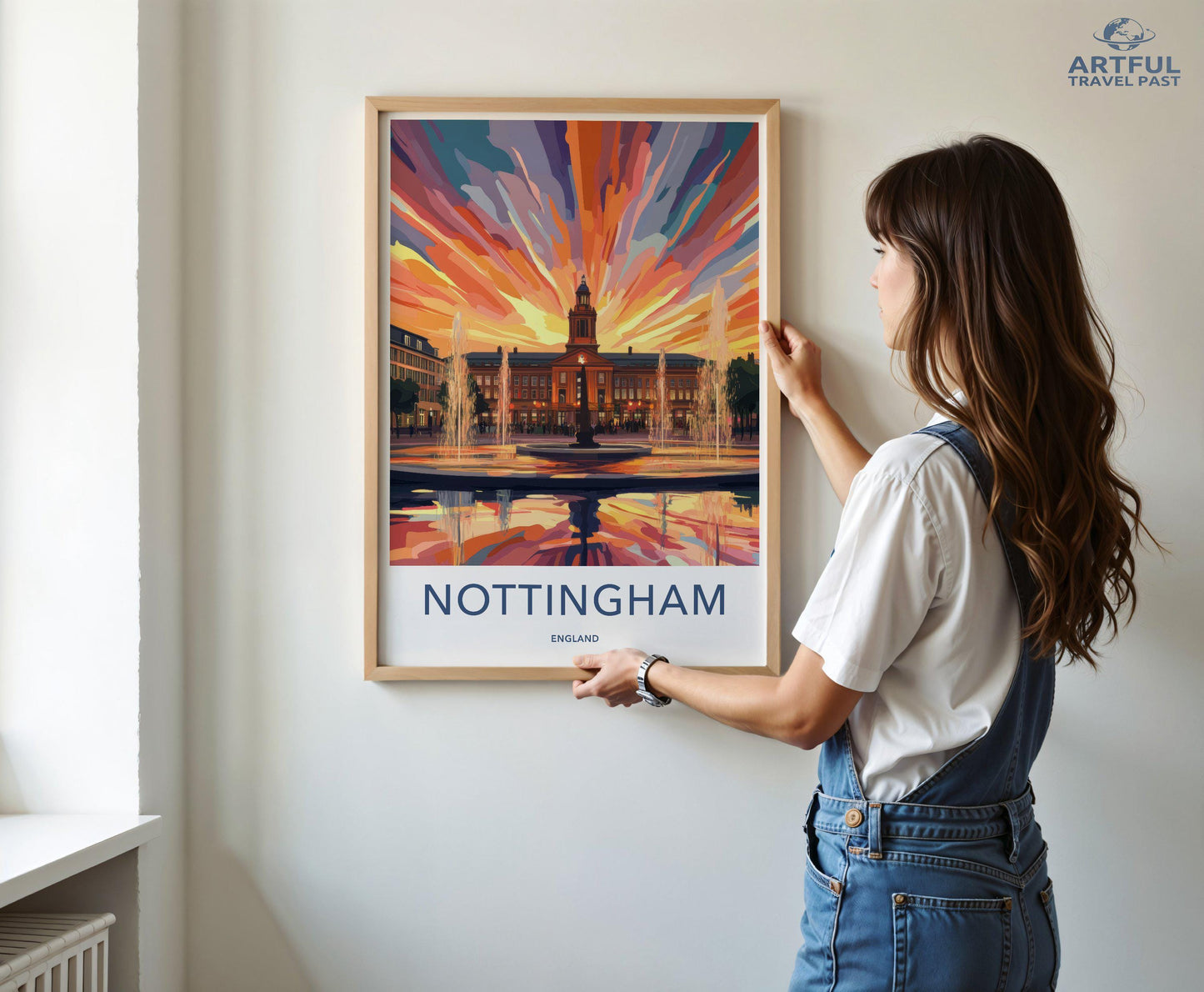 Nottingham Poster | England Wall Art | UK Decor