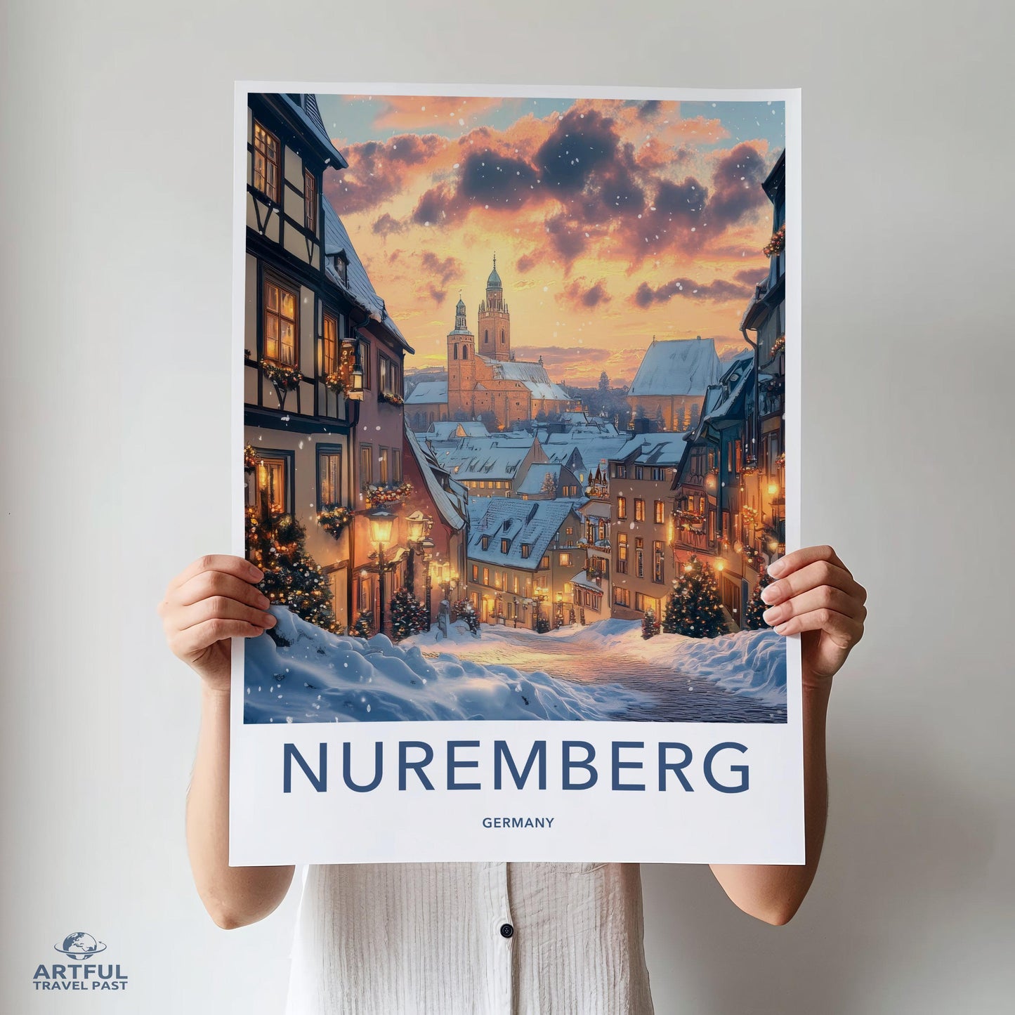 Nuremberg Poster | Germany Wall Art | Europe Decor