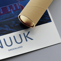 Nuuk Poster - Greenland Wall Art