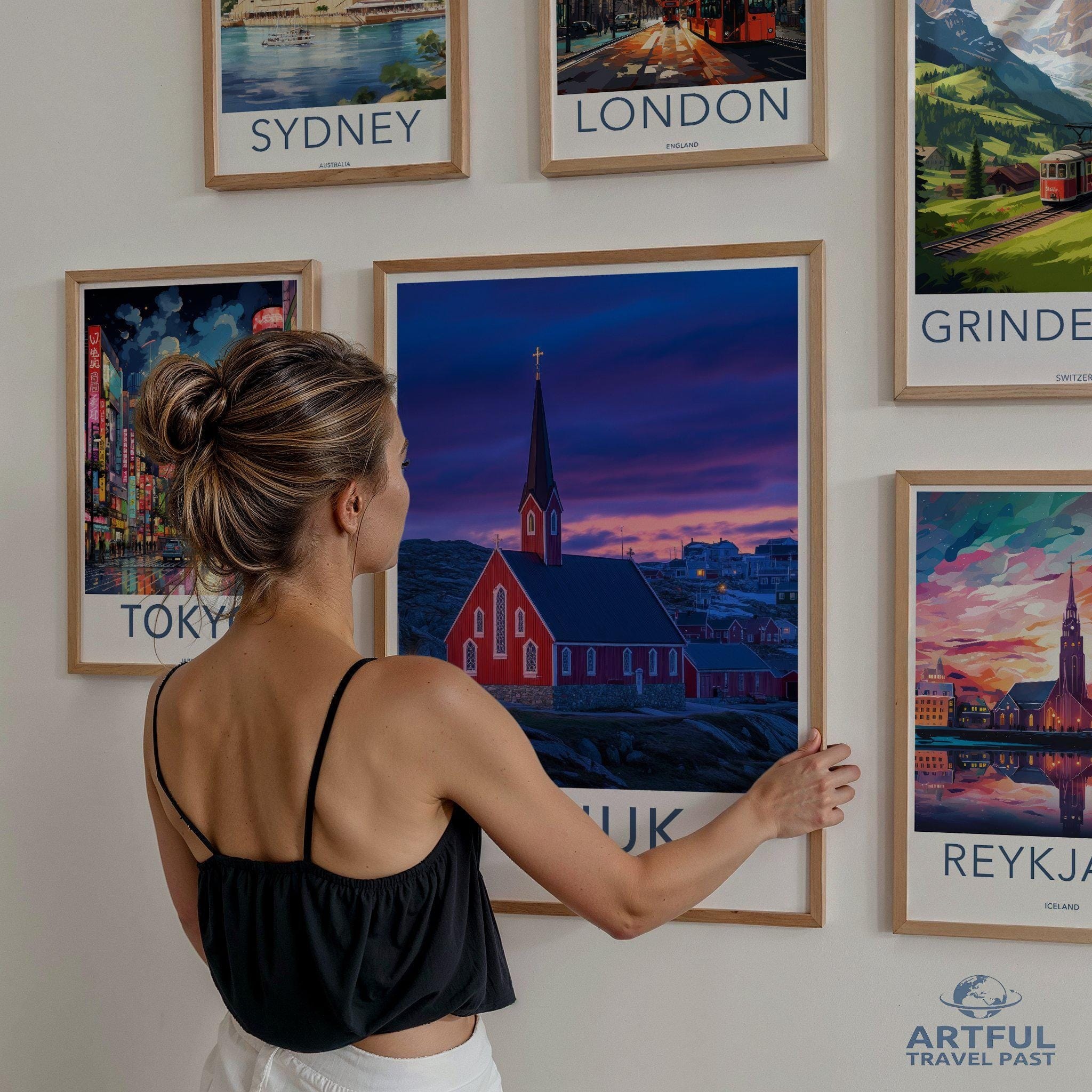 Nuuk Poster - Greenland Wall Art