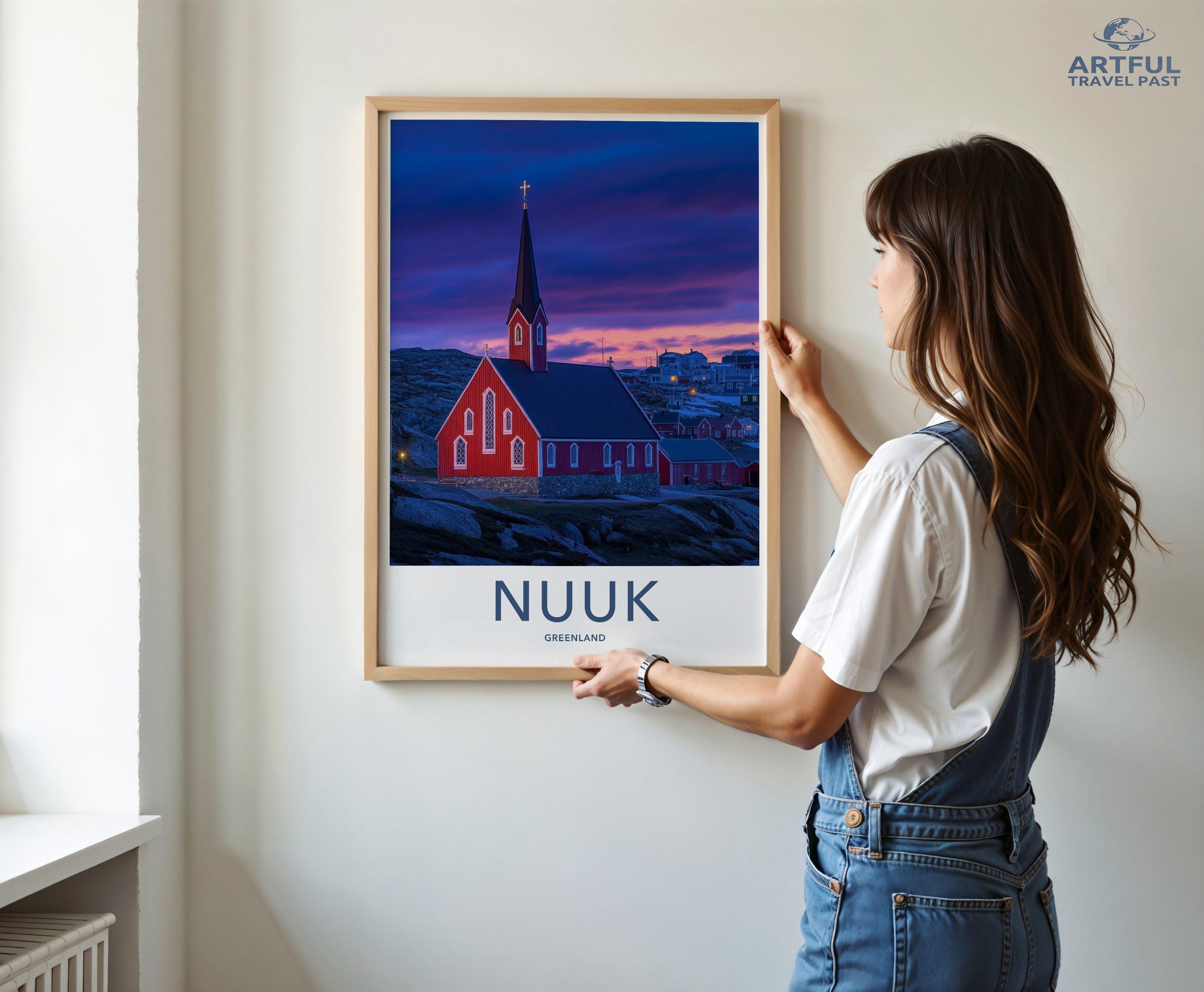 Nuuk Poster - Greenland Wall Art