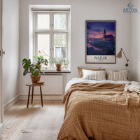 Nuuk Poster - Greenland Wall Art