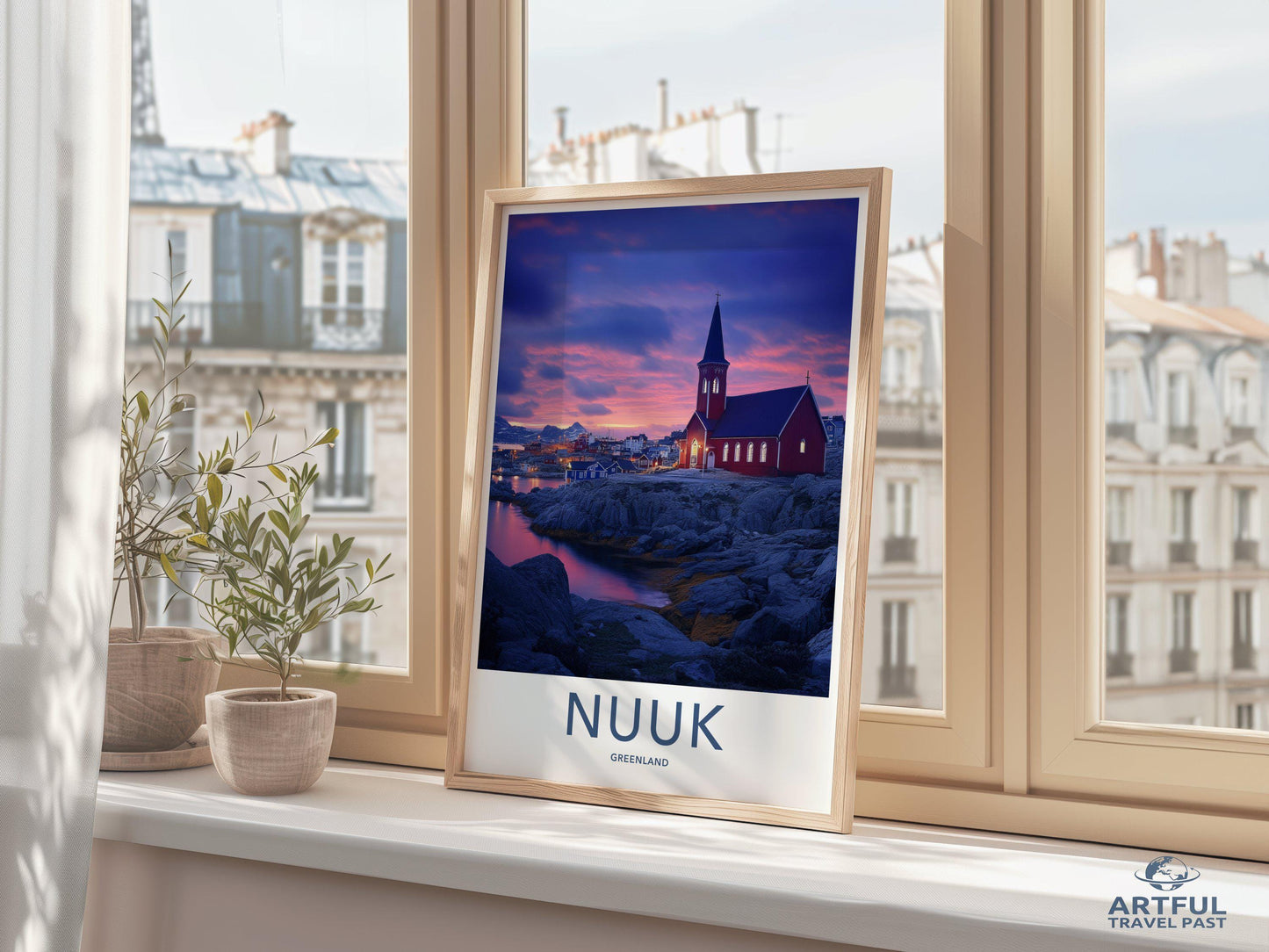 Nuuk Poster - Greenland Wall Art