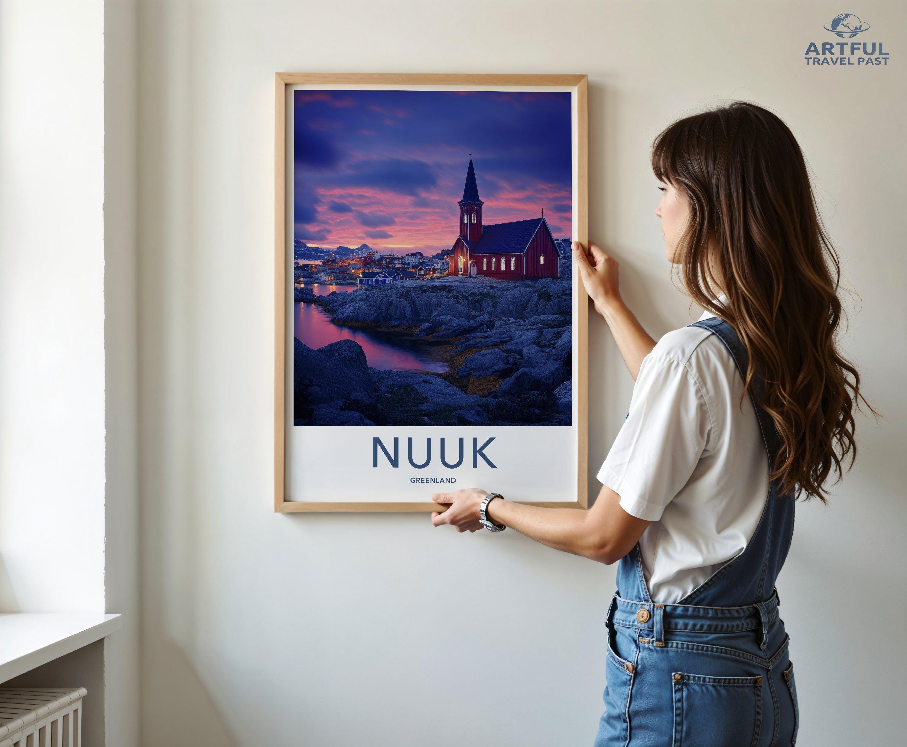 Nuuk Poster - Greenland Wall Art