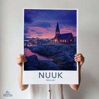 Nuuk Poster - Greenland Wall Art