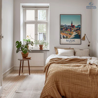 Nuuk Poster - Greenland Wall Art